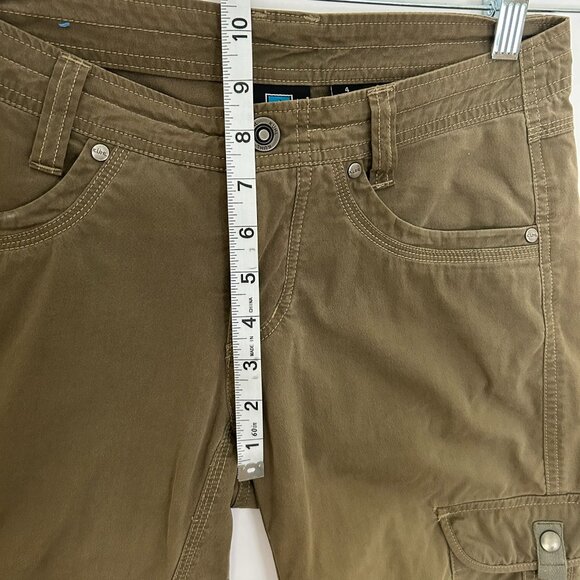 Kuhl Splash Roll Up Pant Hiking Outdoor Stretch Tan Womens 4 Reg - Picture 8 of 8